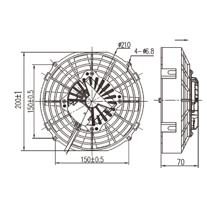WL219001 – 27V IP68 Heavy-Duty Brushless Cooling Fan 190mm (1)