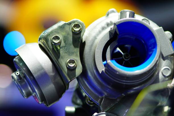 Gros plan du turbocompresseur Elecdurauto testé dans le laboratoire certifié IATF 16949