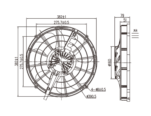 WL235501 27V Radiator Cooling Fan