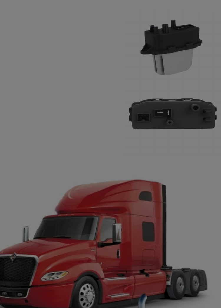 Blower motor resistor module for heavy-duty HVAC service