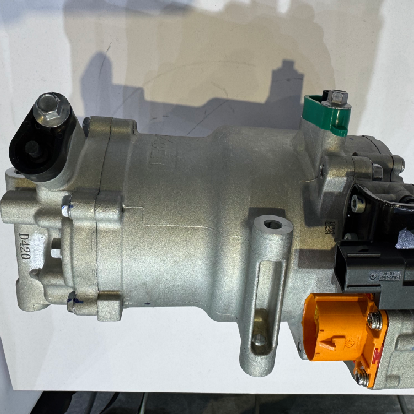 Close-up of automotive AC compressor for car parts