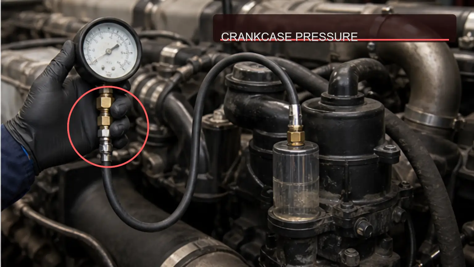 Crankcase pressure and breather carryover measured on a heavy-duty diesel engine