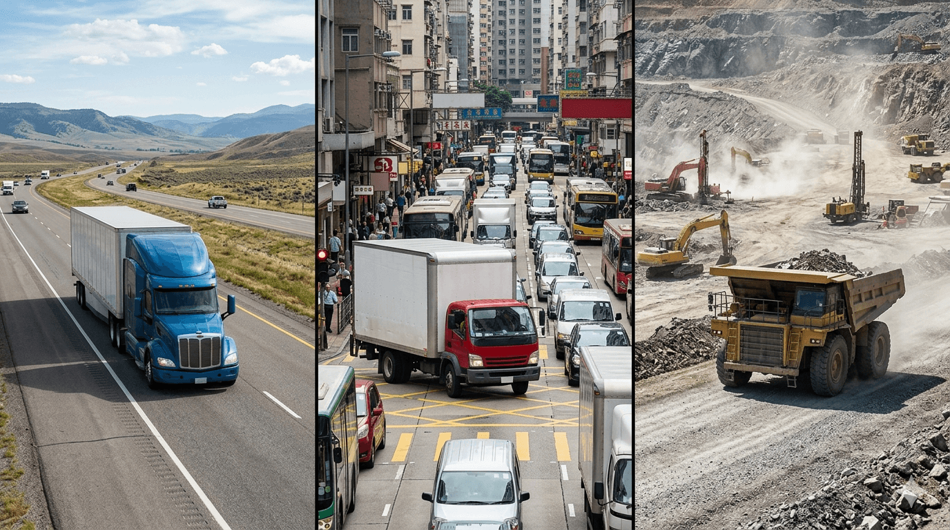 Heavy-duty truck cooling fan applications across highway, urban fleet, and off-highway conditions