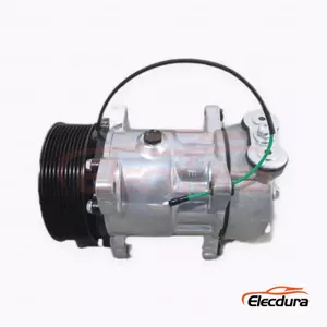 7H15 24V 10PK 125 mm Heavy-Duty A/C Compressor for Dayun truck 10PK version