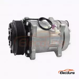 7H15 24V 6PK 119 mm Heavy-Duty A/C Compressor for XCMG Hanfeng truck