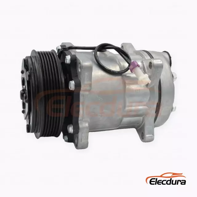 7H15 24V 6PK 119 mm Heavy-Duty A/C Compressor for XCMG Hanfeng truck