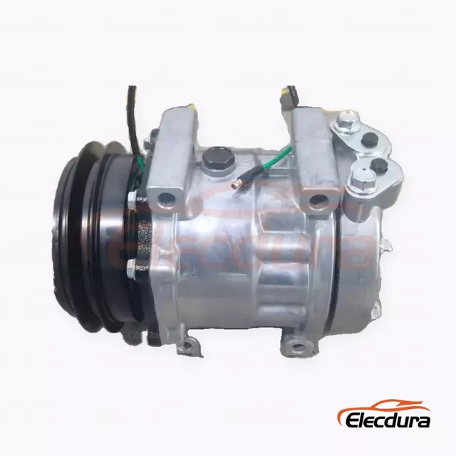 7H13 24V A1 Heavy-Duty A/C Compressor for Kobelco excavator top-port application