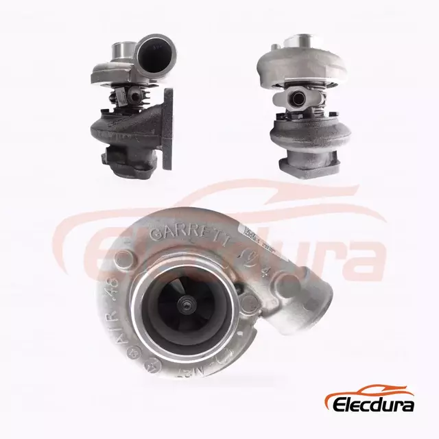 T250 711857-5002S Turbocharger for Massey Ferguson MF5300 — complete assembly front view