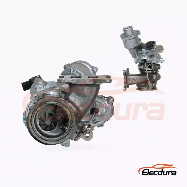 Elecdura IS20 Turbocharger 06K145722G OE 06K145722G complete assembly compressor and turbine housing view