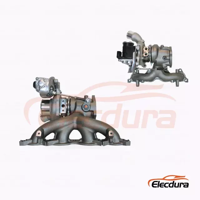 B01 28231-2B760 Turbocompresor pentru Hyundai-Kia G4FJ 1.6 T-GDI — Wastegate și ansamblu complet vedere din față