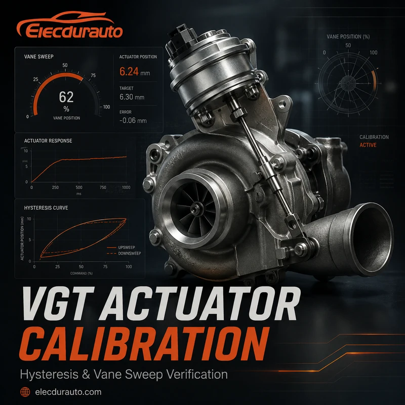 VGT ターボ アクチュエータ ヒステリシスおよびベーン スイープ校正ガイド