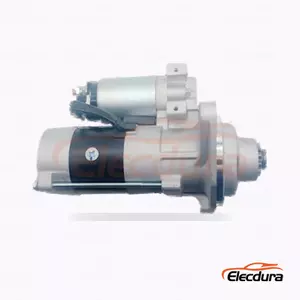 Mazda Reverse-Rotation 12V CCW Starter Motor, Complete Side View