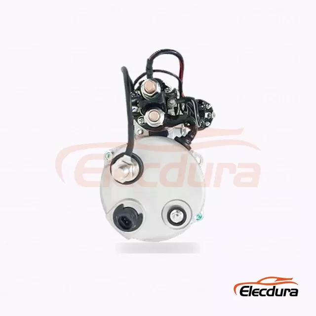 Motor Starter CW Tugas Berat 24V 7.2kW 12 Gigi, Tampilan Terminal Belakang