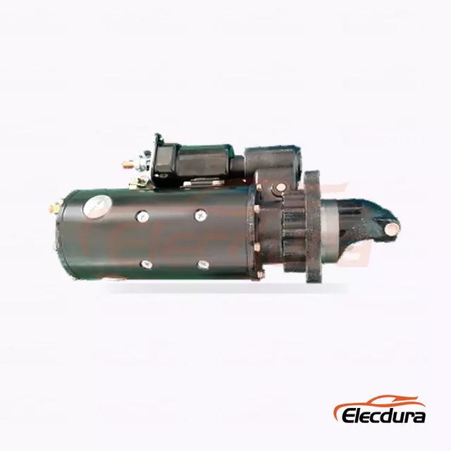 Motor Starter CW Tugas Berat 24V 11kW 11 Gigi, Tampak Samping Lengkap