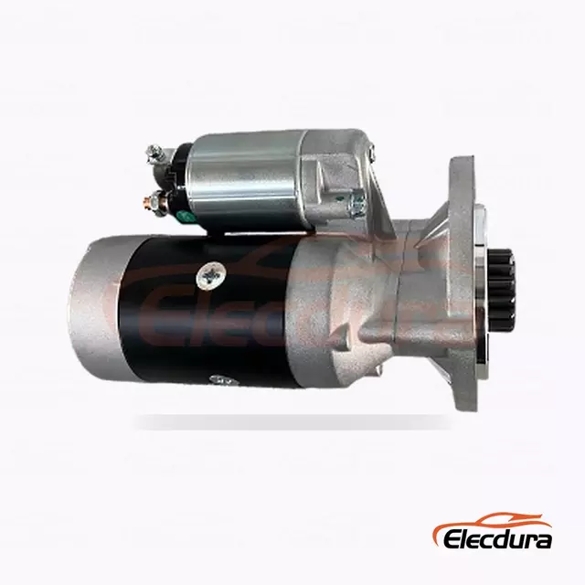 S114-257 Hitachi-Type Starter Motor, 12V 2.8kW 15 Teeth, Rear Terminal View