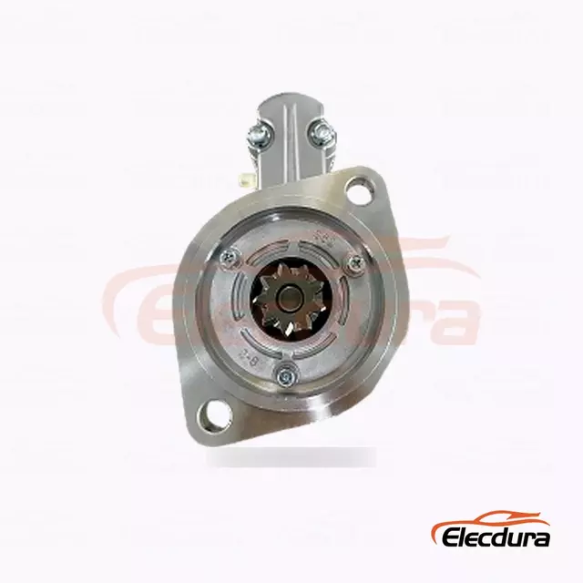 S14-204A 日立型スターターモーター、12V 2.8kW 9 歯、全体側面図