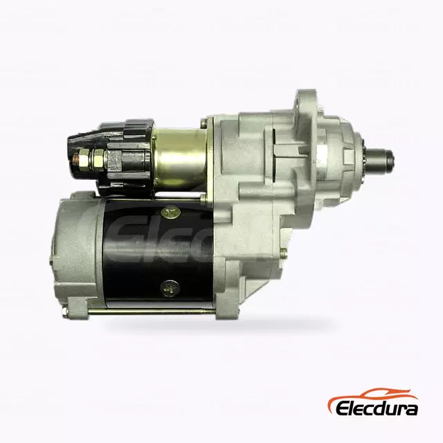 6008634410 Komatsu PC128U1 Cummins 6B Starter Motor Distributor, Complete Side View