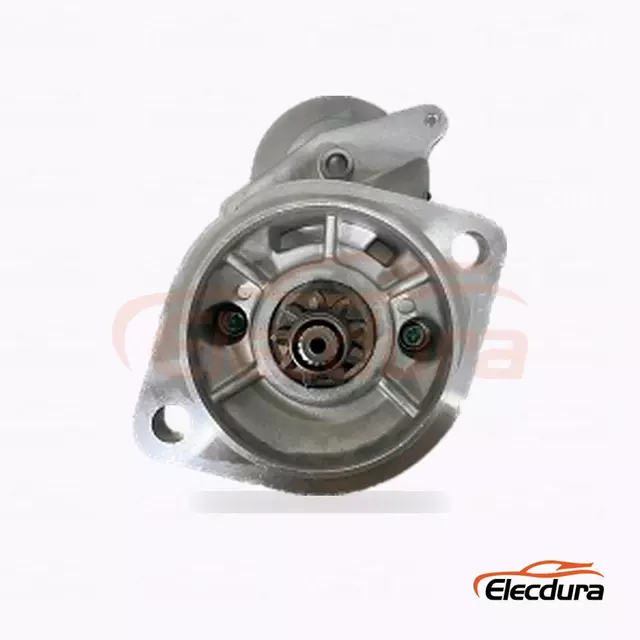 228000-5142 Дизельный стартер Isuzu 4JG2 и 4JB1, 12 В, 2,0 кВт, 9 зубьев, полный вид сбоку