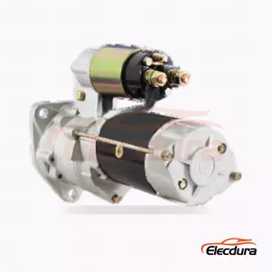 28100-1400 Hino P11C DK10 Starter Motor, 24V 4.5kW 11 Teeth, Complete Side View