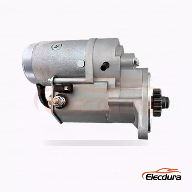 128000-2070 Стартер Yanmar 3TN78L, 12 В, 2,0 кВт, 15 зубцов, вид сзади