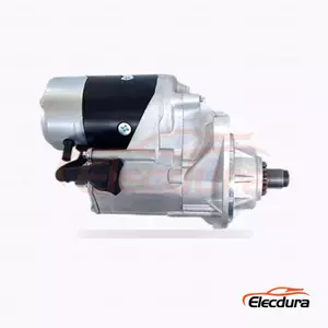 128000-8064 Isuzu 6HE1 and 6HH1 heavy-duty Starter Motor, 24V 4.5kW 11 Teeth, Complete Side View