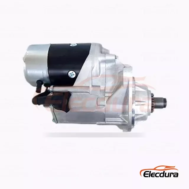 128000-8064 いすゞ 6HE1 および 6HH1 頑丈スターター モーター、24V 4.5kW 11 歯、完全な側面図