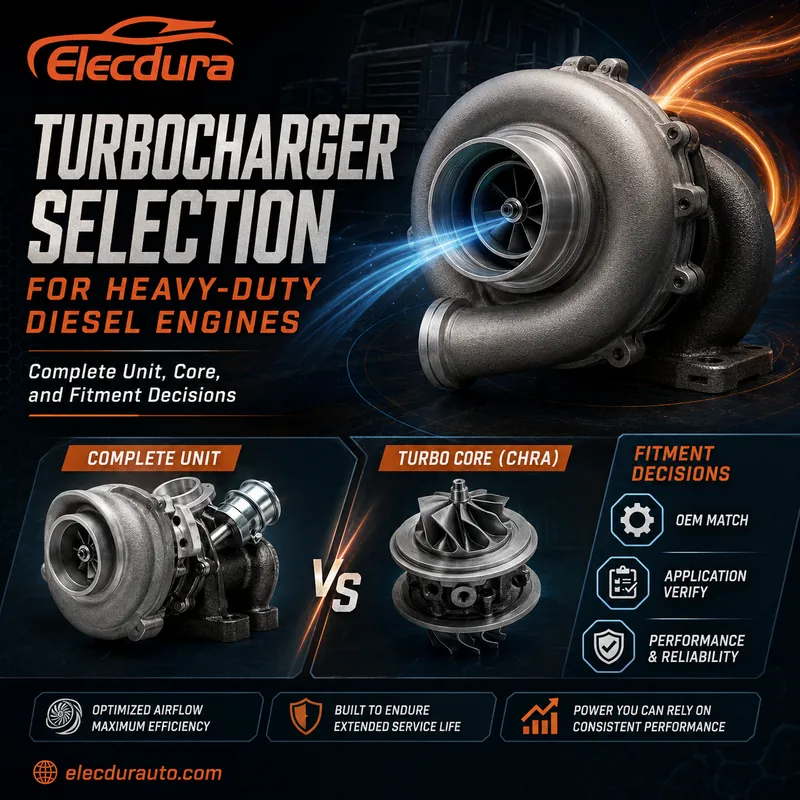 Heavy-duty diesel turbocharger selection for commercial engines