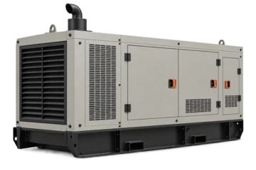 Generic diesel generator set in a clean CGI presentation