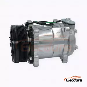 5H14 24V 6PK 119 mm Heavy-Duty A/C Compressor for Sinotruk HOWO A7 truck