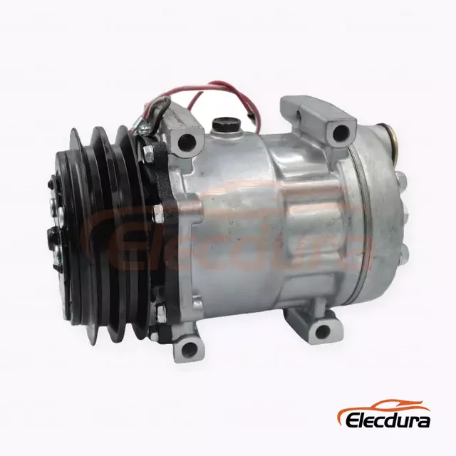 7H15 12V A2 132 mm Heavy-Duty A/C Compressor for Grand excavator twin-A 12V version