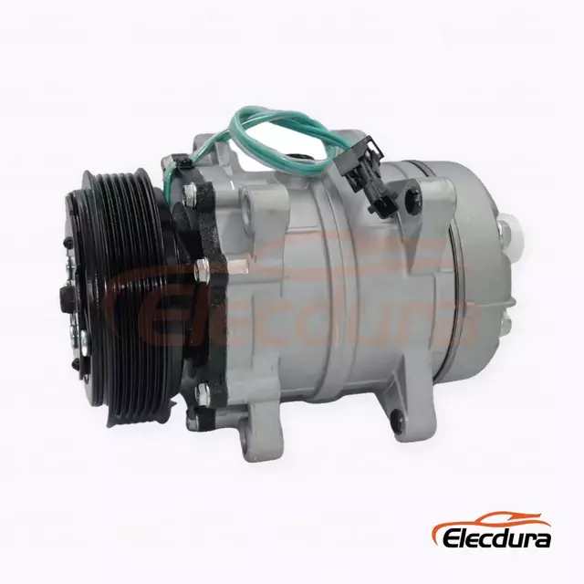 7H15 24V 6PK 119 mm Heavy-Duty A/C Compressor for Dongfeng Tianlong truck DKS 6PK version