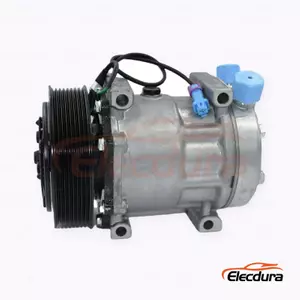7H15 24V 8PK 135 mm Heavy-Duty A/C Compressor for Liebherr construction equipment 8PK version