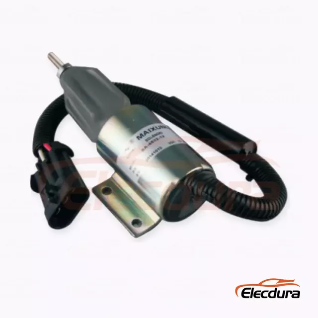 Fuel Shutdown Solenoid SA-4532-12 for Ingersoll-Rand DD-130 compactors with Cummins B5.9-C engines