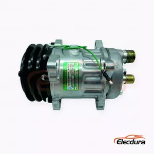 7H15 12V A2 132 mm Heavy-Duty A/C Compressor for Harvester small-pulley CB-head