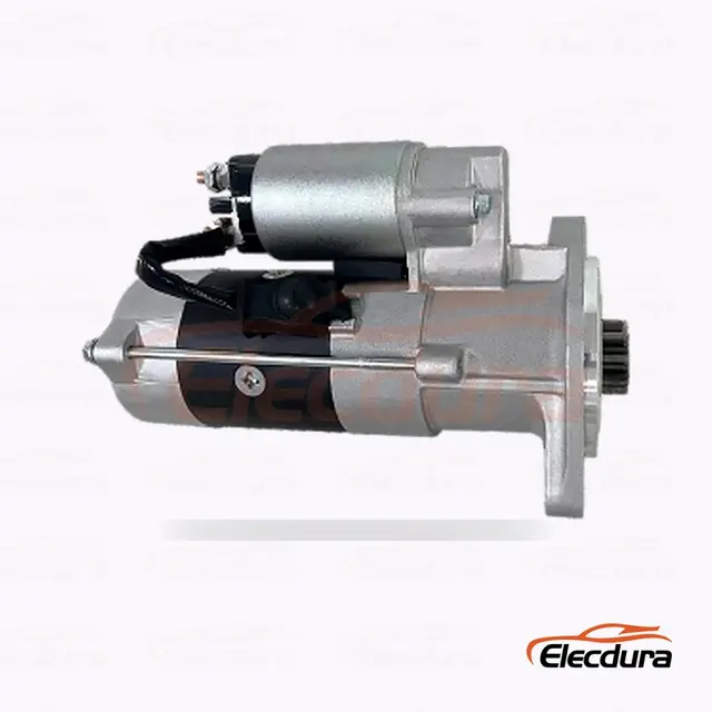 S14-102 Yanmar 4TNV98 Starter Motor Wholesale, Drive-End Front View - Starter Motor Armature and Commutator Testing for Heavy-Duty Rebuilders