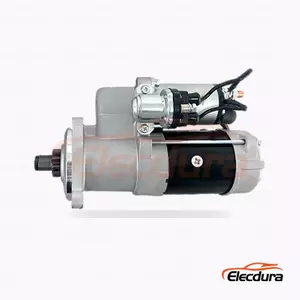 Heavy-Duty 24V 4.0kW CW Starter Motor, Complete Side View