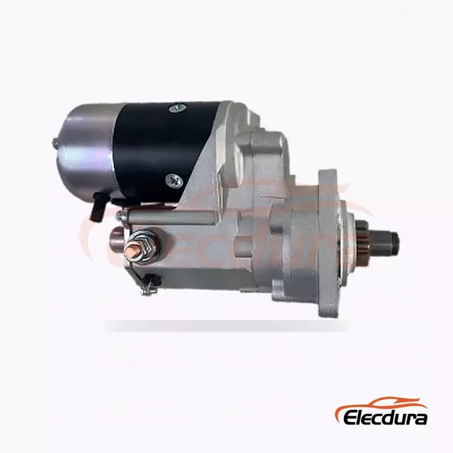 Rozrusznik FYD185-N do dużych obciążeń, 12 V, 2,5 kW, 10 zęb&oacute;w, widok z tyłu zacisku