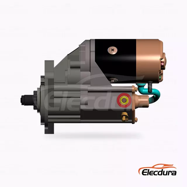 M2T78372 Kobelco Mitsubishi Starter Motor Wholesale, Complete Side View