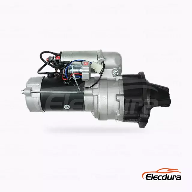 6008133320 Komatsu 4D95 6D95L Starter Motor Wholesale, Complete Side View