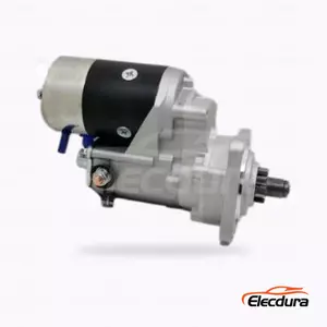 2873K408 Perkins 1104C Starter Motor Distributor Supply, Complete Side View