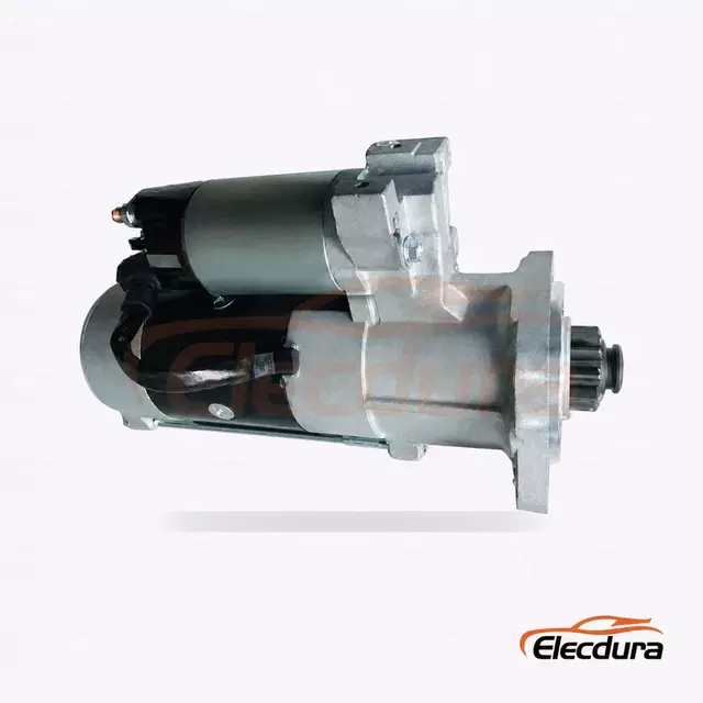 M2T86071 Ford Ranger 2,2L og 3,2L TDCi-startmotor, 12V 2,6kW 12 t&aelig;nder, komplet set fra siden