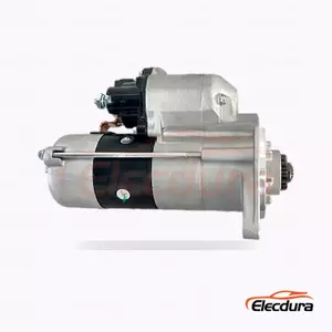 28100-78150 Toyota 丰田中巴考斯特 日野300 Starter Motor, 12V 3.0kW 11 Teeth, Complete Side View