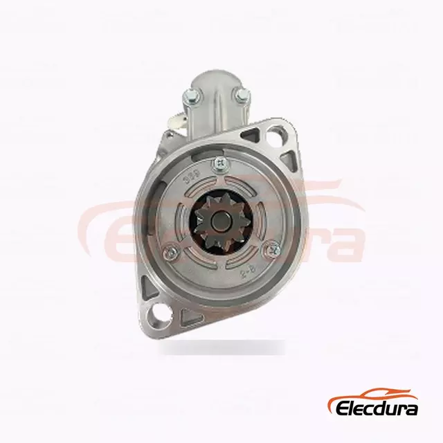 3708100SBJB1 D&eacute;marreur de type Hitachi, 12 V, 2,8 kW, 9 dents, vue lat&eacute;rale compl&egrave;te