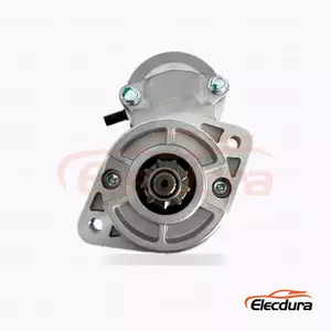 36100-27000 Hyundai Santa Fe Starter Motor, 12V 2.0kW 9 Teeth, Complete Side View