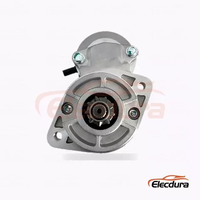 36100-27000 D&eacute;marreur Hyundai Santa Fe, 12 V 2,0 kW 9 dents, vue lat&eacute;rale compl&egrave;te