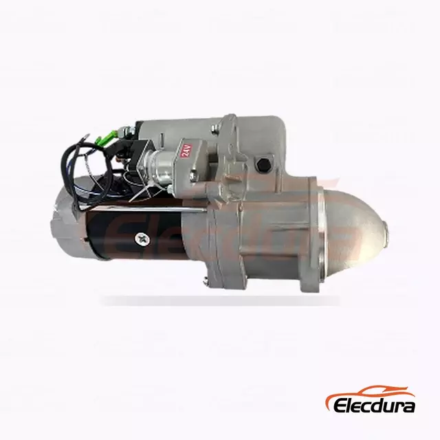 91-28-4026 D&eacute;marreur de type Hitachi, 24 V 5,0 kW, 9 dents, vue lat&eacute;rale compl&egrave;te