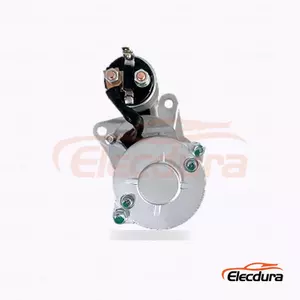 M2T64272 Caterpillar E70B and Mitsubishi Starter Motor, 24V 3.2kW 9 Teeth, Complete Side View