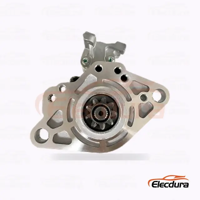 M2T67981 Mitsubishi 4D33 Starter Motor, 24V 3.2kW 9 Teeth, Complete Side View