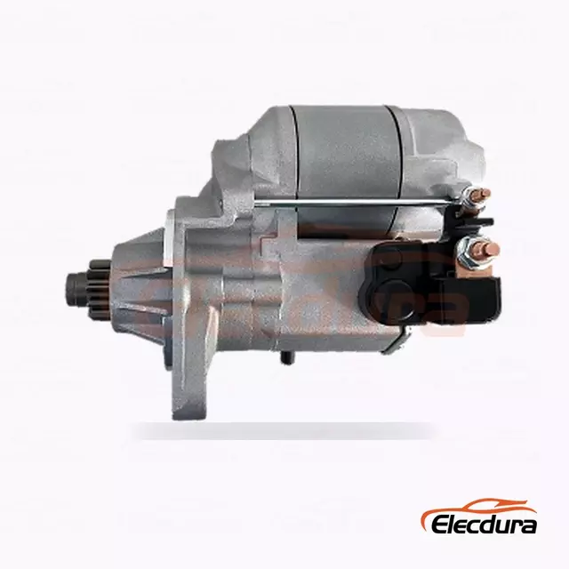 228000-1041 Rozrusznik silnika przemysłowego Kubota, 12 V 1,4 kW 11 zęb&oacute;w, widok z tyłu zacisku