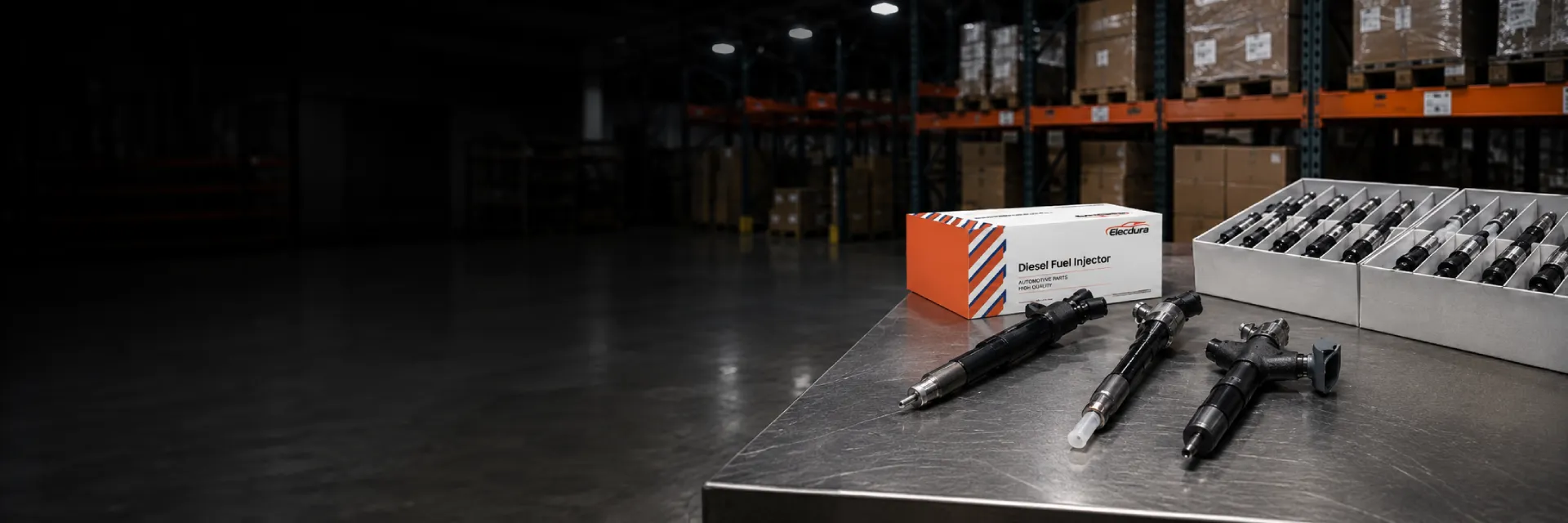 Diesel fuel injector inventory for B2B aftermarket supply